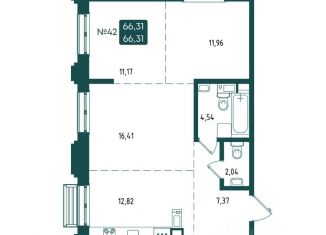 Продам 3-комнатную квартиру, 66.31 м2, Иркутск