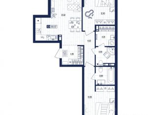 Продается квартира, 68.87 м2, Тульская область