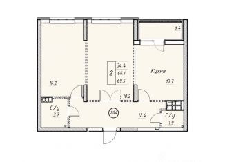 Продам квартиру, 69.5 м2, Саратовская область
