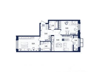 Продажа квартиры, 72.77 м2, Тульская область