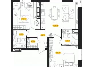 Продаю 2-комнатную квартиру, 65.54 м2, Астрахань, Ленинский район
