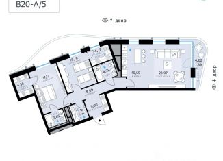 2-ком. квартира на продажу, 106.21 м2, Москва