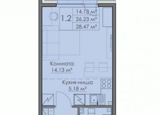 Продается квартира студия, 28.47 м2, Ленинградская область