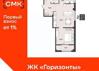 Продажа 3-ком. квартиры, 68.1 м2, Архангельская область