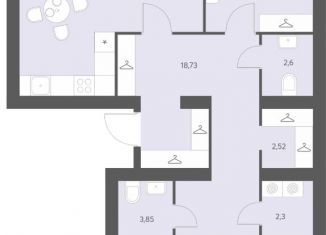 4-комнатная квартира на продажу, 87.54 м2, Северодвинск