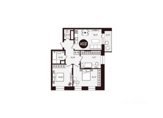 Продается 3-комнатная квартира, 77.47 м2, Чебоксары, Калининский район