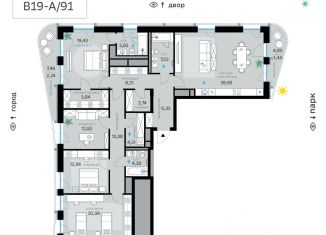 Продаю четырехкомнатную квартиру, 166.68 м2, Москва