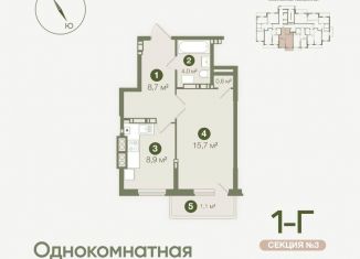 Продам однокомнатную квартиру, 39.8 м2, Астрахань, Ленинский район