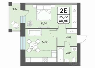Продаю 2-комнатную квартиру, 40.87 м2, Северодвинск