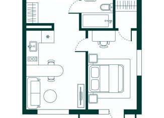 Продам 1-ком. квартиру, 43.36 м2, Дагестан