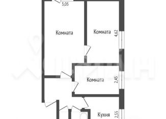 Продажа 3-ком. квартиры, 50.2 м2, Мышкин, улица Газовиков, 3