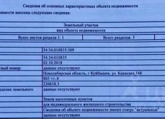 Продается земельный участок, 8 сот., Новосибирская область, улица Краскома
