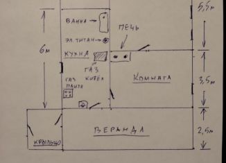 Продается дом, 63 м2, поселок 1-е отделение совхоза Бондарский, улица Калинина, 5