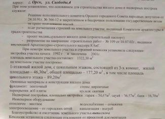 Продажа дома, 177 м2, Оренбургская область, улица Свободы, 4
