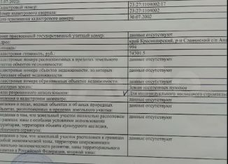Продается участок, 9.94 сот., хутор Ханьков, улица Ленина, 53А