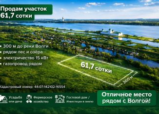 Продаю участок, 61.7 сот., Костромская область