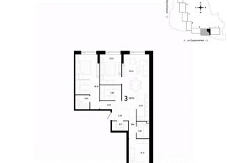 Продается 3-ком. квартира, 98.76 м2, Москва, СВАО