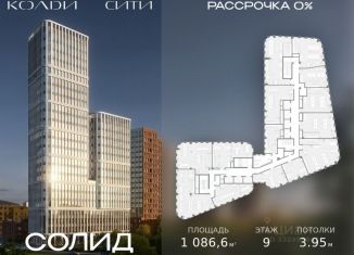Продажа офиса, 1086.6 м2, Москва, Автомобильный проезд, 2, метро Волгоградский проспект