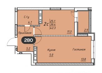 Продаю квартиру, 42.3 м2, Энгельс