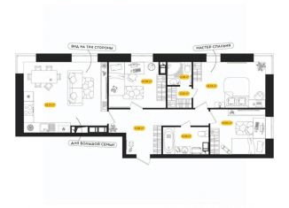 Продается 3-комнатная квартира, 81.75 м2, Астрахань, Ленинский район