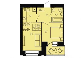 Продам 2-комнатную квартиру, 40 м2, Архангельск, проезд Сибиряковцев, 1к1