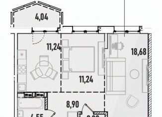 2-ком. квартира на продажу, 60.67 м2, Иркутск, Октябрьский округ