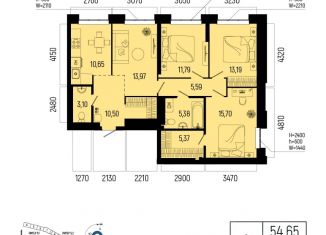 Продается 4-комнатная квартира, 95.24 м2, Уфа, Октябрьский район
