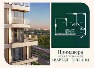 Двухкомнатная квартира на продажу, 64.5 м2, Москва, метро Спартак