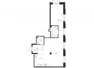 Продается 2-комнатная квартира, 77.5 м2, Татарстан