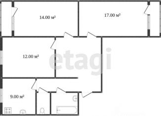 Продажа трехкомнатной квартиры, 65 м2, Белгород, улица Конева, 4, Западный округ
