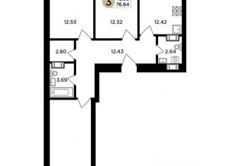 Продам 3-комнатную квартиру, 75.5 м2, Самара, Куйбышевский район, Поселковая улица