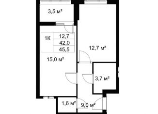 Продажа 1-комнатной квартиры, 45.5 м2, Волгоградская область, улица Маршала Ерёменко, 45