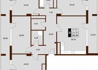 Продаю 4-ком. квартиру, 133.84 м2, Ставропольский край