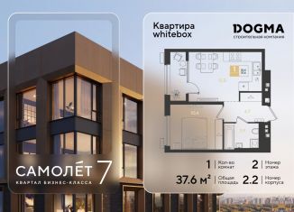 Продаю 1-комнатную квартиру, 37.6 м2, Краснодар