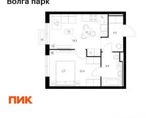 Продажа однокомнатной квартиры, 35.6 м2, Ярославль