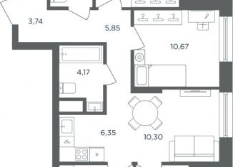 Продам 4-ком. квартиру, 78.33 м2, Пермь
