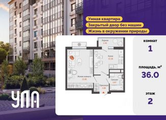 Продажа однокомнатной квартиры, 36 м2, Ульяновск