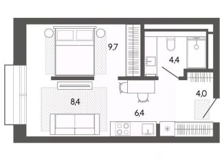 Продаю двухкомнатную квартиру, 33.13 м2, Республика Алтай