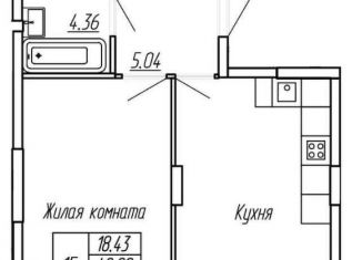 Продам однокомнатную квартиру, 49.28 м2, Марий Эл