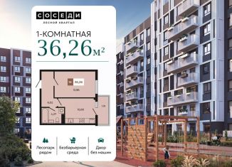 Продается 1-комнатная квартира, 36.26 м2, Ростовская область, ЖК Соседи, 3к5