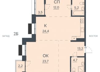 Продаю квартиру, 88.9 м2, Благовещенск