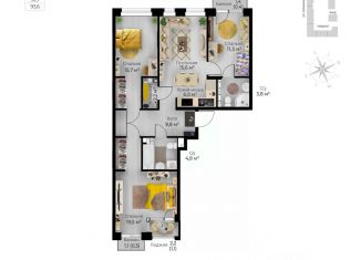 Продажа 4-ком. квартиры, 91.1 м2, Пермь