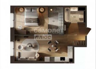 Продается 1-ком. квартира, 49 м2, Москва