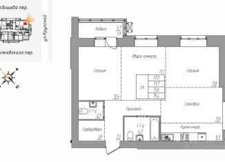 Продам 3-ком. квартиру, 75.4 м2, Алтайский край