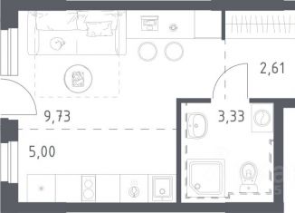 Продам квартиру студию, 21.4 м2, Республика Башкортостан