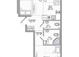 Продается 2-комнатная квартира, 40.9 м2, Карелия