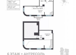 1-ком. квартира на продажу, 118.7 м2, Пермский край