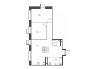 Продам 2-ком. квартиру, 70.7 м2, Московская область