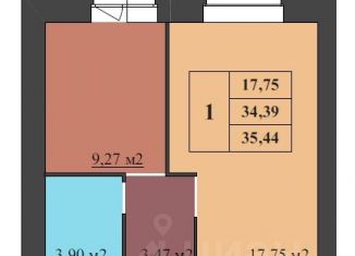 Продаю однокомнатную квартиру, 35.44 м2, Ярославская область