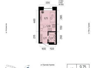 Продаю 1-ком. квартиру, 21.91 м2, Уфа, Октябрьский район